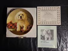 Edwin M Knowles 1988 Field Puppies "Shirt Tales The Cocker Spaniel" Plate