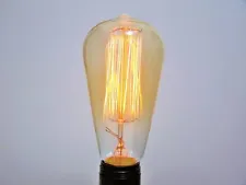 60 Watt 120v vintage original Edison light bulb U.S.stand base E26