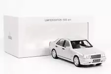 1:18 Mercedes-Benz C36 AMG W202 1993 Sedan Silver Metallic Norev Limited