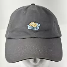 Vineyard Vines Gray Couch Potato Dad Baseball Cap Hat Leather Strap