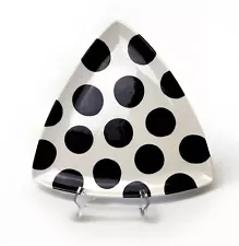 COTON COLORS Triangle Platter Black And White 12” POLKA DOT 1997/2007