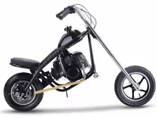 MotoTec 49cc Gas Powered Mini Chopper - 2 Stroke -BLACK- NO CA SALES