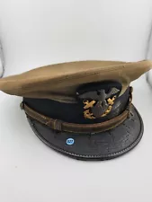 Original WWII US Navy Officers Hat USN Military Caps USA Bancroft's Zephyer