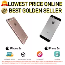 【Big Sale】Apple iPhone 6s|iPhone 5s-16GB|32GB-All Colors Unlocked-Excellent 85%