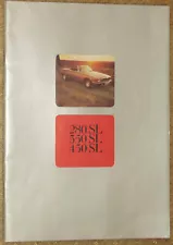 W113 Mercedes-Benz SL brochure - 1960's