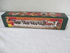 Ertl Budweiser Clydesdale Eight-Horse Hitch Mechanical Coin Bank 1995 NIB