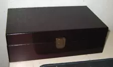 Cigar Humidor Solid Wood w/Humidifier - Estate Sale item good condition