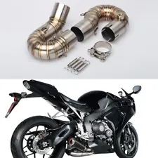 For Honda CBR 1000 RR 2008-2016 Motorcycle Exhaust Header Mid Link Pipe Slip-on (For: 2016 CBR1000RR)