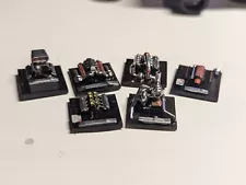 Custom 3D printed engines for M2 square body LOT of 6 (Painted)