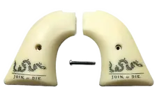 Fits Heritage Arms Rough Rider GRIPS .22 & .22 MAG Faux Ivory Join or Die