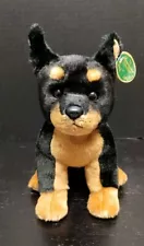 Realistic Doberman Rottweiler Puppy Dog Plush Bearington 10" W Tags