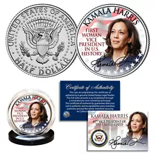 KAMALA HARRIS 1st Woman Vice President in History JFK Half Dollar Official Coin