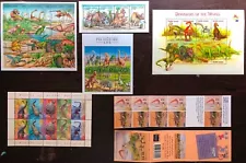 Sierra Leone Dinonosaur Stamps #1791-92,2113,2482, Australia #1379-80,1612-16 MN