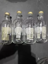 4 Hennessy Pure White EMPTY Bottles Rare Collectible Not Sold In The USA