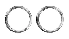 Pair Chrome Dash Instrument Bezels For 1947-1953 Chevy & GMC Pickup Trucks (For: 1953 GMC)