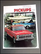 1975 Ford F-100 F-150 F-250 pickup Truck 16-page Vintage Brochure Catalog