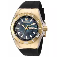 Technomarine Men's Watch Cruise Monogram Quartz Black Silicone Strap TM-115374