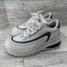 Vintage Chunky Platform Sneakers Shoes Y2k 90s Blue Purple Air Heel Sz 4 Look*