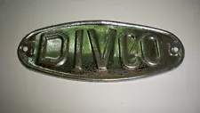 Original DIVCO Milk Truck 6" x 2.50" Hood Emblem Vintage Rat Hot Rod