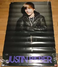 vintage 2010 Justin Bieber full size poster 22x34