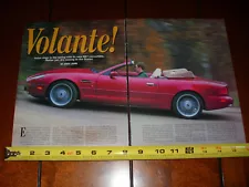 1996 ASTON MARTIN VOLANTE DB7 CONVERTIBLE ORIGINAL ARTICLE