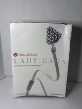 Lady Gaga Brand New Factory Sealed Heartbeats By Dr. Dre Headphones In Chrome