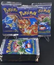 ð¥ One (1) 1999 Pokemon Base Set Unlimited Booster Pack Sealed, Unopened