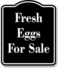 Fresh Eggs For Sale Aluminum Composite Sign