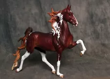 Custom Breyer Racking Saddlebred Stallion in a Pinto!