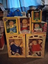 Lot Of 6 NIB Vintage Cabbage Patch Dolls. Cornsilk Kids, Bank 1980's To 1990's