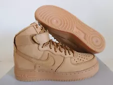 NIKE AIR FORCE 1 HIGH 07 LV8 "WHEAT 2015" FLAX-OUTDOOR GREEN SZ 6.5 [806403-200]