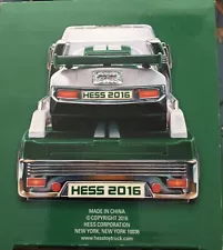 Hess 2016 Toy Truck and Dragster