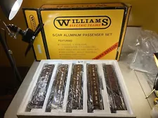 Williams Electric Trains crown edition 5 car aluminum passenger model trains16S3