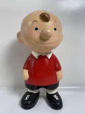 Vintage Peanuts Charlie Brown Ceramic Figure - 9 1/2" Tall