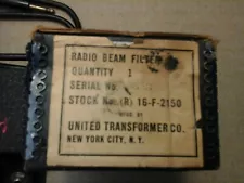 WW-II Military Aircraft NAF-68304 Radio Beam Filter