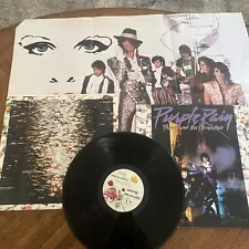 PRINCE & THE REVOLUTION ~ PURPLE RAIN LP + POSTER (1984) ORIG PRESS EXCELLENT