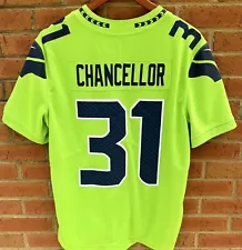 KAM CHANCELLOR NIKE ELITE SEATTLE SEAHAWKS RARE LIME COLOR RUSH JERSEY L LARGE