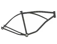 NEW! 26 HEXAGON TWISTED BEACH CRUISERS FRAME BLACK.