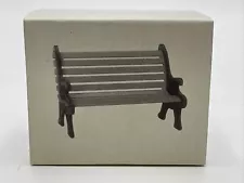 Dept 56 Village Yellow Wrought Iron Park Bench 5230-2 NIB