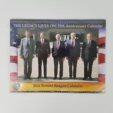 Ronald Reagan 2016 Presidential Foundation Wall Calendar - NEW/SEALED