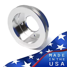 Billet Aluminum Big Block Ford Crankshaft Pulley 429 460 1V BBF Crank V-belt