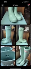 Hunter Rain boots Mint / Tiffany blue Aqua Turquoise USA SIZE 6