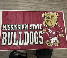 MISSISSIPPI STATE BULLDOGS 3'X5' FLAG BANNER VINTAGE BULLY