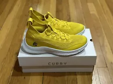 SO CLEAN! Size 12.5 Under Armour Curry 8 NM Yellow EXCELLENT CONDITION! WOW!