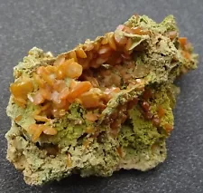 Wulfenite Crystals, Morocco - Mineral Specimen for Sale