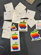 Vintage Apple Macintosh Computer Logo Rainbow Decal Stickers And Labels