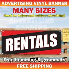 RENTALS Advertising Banner Vinyl Mesh Sign For Sale Space Rent Lease Realtor