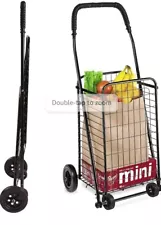 DMI Utility Cart with Wheels to be used for Shopping, Grocery, Laundry and Stair