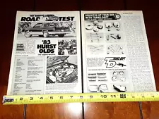 1983 HURST OLDS ORIGINAL ARTICLE OLDSMOBILE