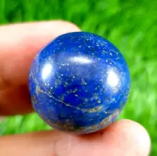 Natural blue lapis lazuli sphere ball gemstone crystal globe mineral Afghanistan